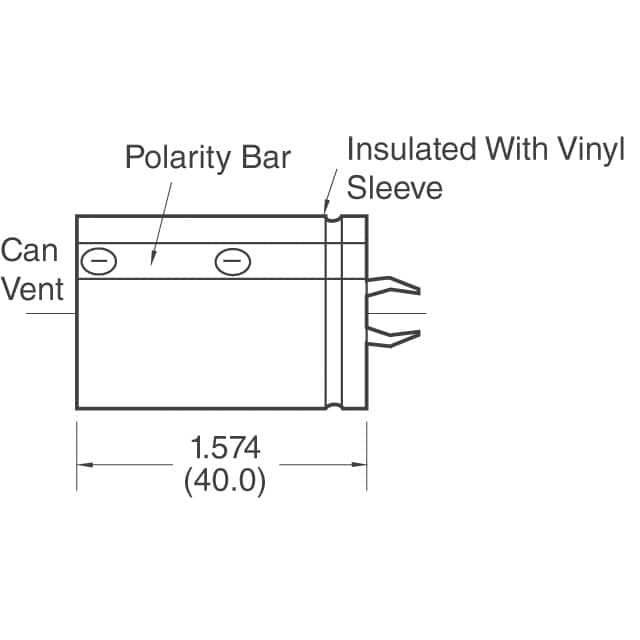 EET-UQ2E561BA Panasonic Electronic Components  Condensadores electrolíticos de aluminio